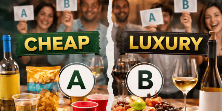 Lust auf einen entspannten Dienstagabend mit Drinks, Teamplay und jeder Menge Diskussionen? 🍷😄 Dann willkommen bei THE TASTE BATTLE – Cheap vs. Luxury.